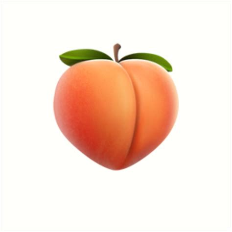 "Peach Emoji" Art Prints by misdememeor | Redbubble