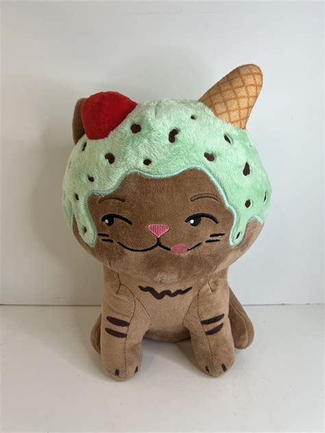 Moriah Elizabeth Plush Eustace Kitty Cat Ice cream brown | eBay