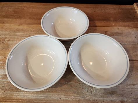 Set of 6 Vintage Corelle 18 Oz Soup / Cereal Bowls. Beige With - Etsy