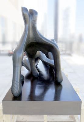 Henry Moore, 'Reclining Figure' 1951 - art installation services, sculpture conservation ...