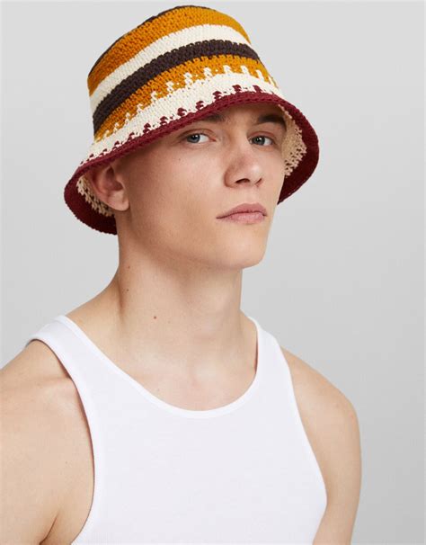 Crochet bucket hat - Men | Bershka