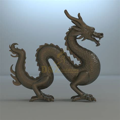 Bronze Chinese dragon statue for sale