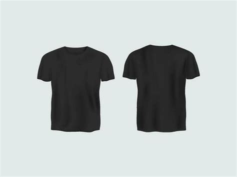 Black T Shirt Front And Back Vector Art, Icons, and Graphics for Free ...