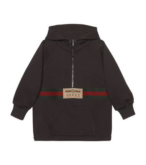 Gucci Kids grey Web Stripe Hoodie | Harrods UK