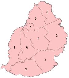 Distritos e dependências da Maurícia - Wikiwand