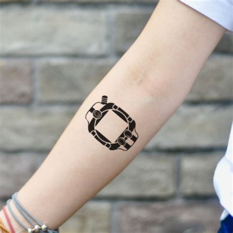 Digimon Digivice Temporary Tattoo Sticker - OhMyTat