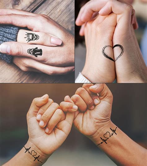 Romantic Couples Tattoos, Partner Tattoos, Couple Tattoos Love, Finger ...