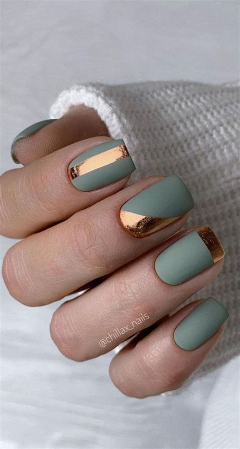 Stylish Nail Art Designs That Pretty From Every Angle : Green matte and ...