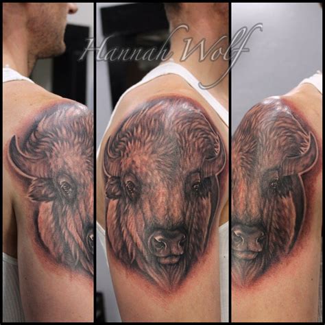 White Buffalo Tattoo by Hannah Wolf at Castro Tattoo and Piercing, SF ...