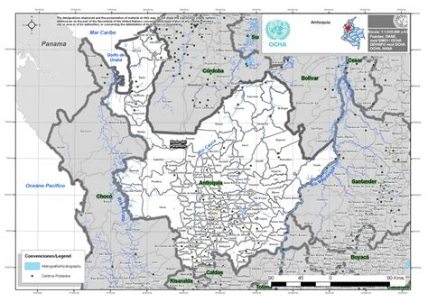 Antioquia map - Full size