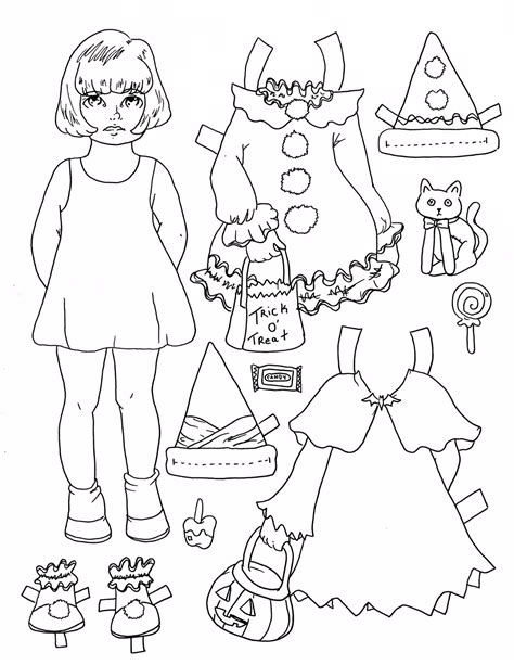 Miss Missy Paper Dolls: Halloween Paper Doll