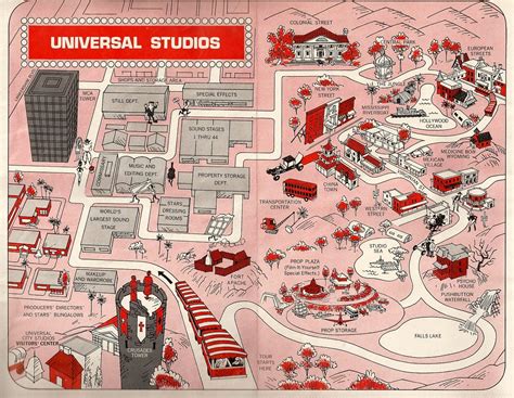 Universal Studios Hollywood Backlot Map