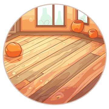 Cartoon Illustration Of Wooden Floor Clipart Vector, Sticker Design With Cartoon Wooden Floor ...