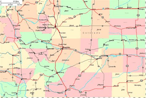 Regional Map of Southeastern Colorado