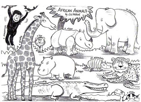 Free African Safari Animals Coloring Pages, Download Free African Safari Animals Coloring Pages ...