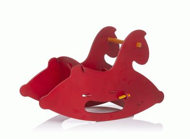 Wooden Rocking Horse - Red