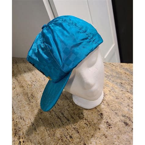 VTG 80s 90s Siesta Key Blue Aqua SnapBack Hat Cap... - Depop