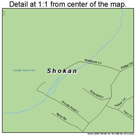 Shokan New York Street Map 3667081