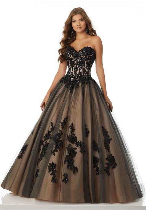 Pin by Lana Scott on Morilee prom 2018 | Flower prom dress, Gowns, Black ball gown