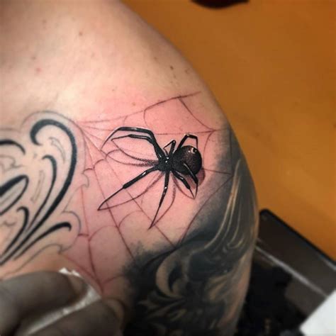 13 Stunning Black 3D realistic Spider tattoos by Jesse Garcia | iNKPPL