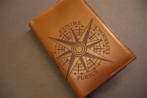 Leather Notebook Cover (Laser Engraved) – Etched Art