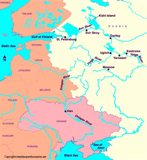 4 Free Labeled Map of Europe Rivers In PDF