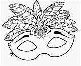 Desenhos De Mascaras Carnaval Para Colorir sketch template