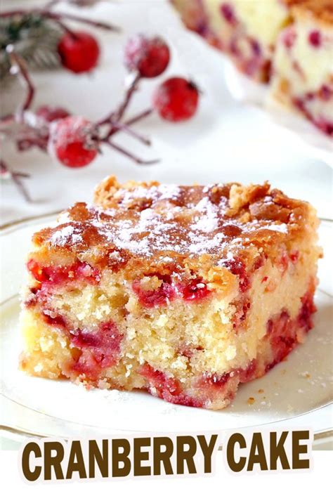 Easy Cranberry Cake - Sugar Apron