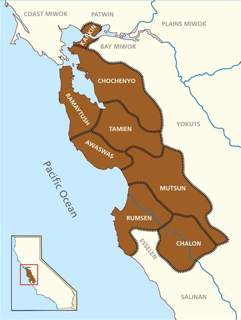 Ohlone Tribe Map