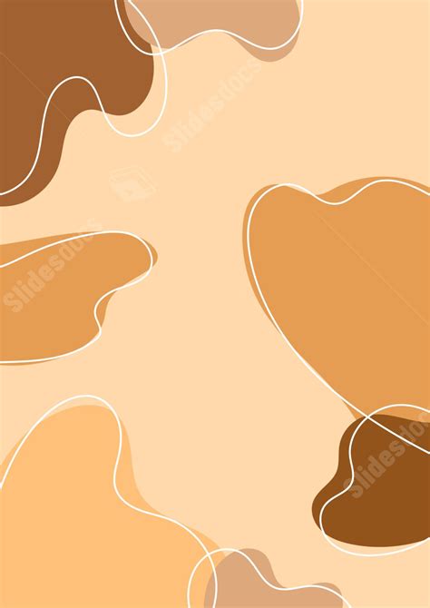 Brown Minimalist Abstract Shapes Aesthetic Page Border Background Word Template And Google Docs ...