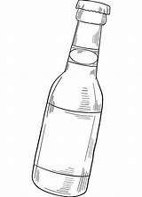 Beer Bottle coloring Page  ColouringPages sketch template