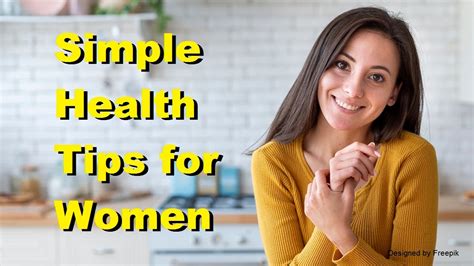 Simple Health Tips for Women - YouTube