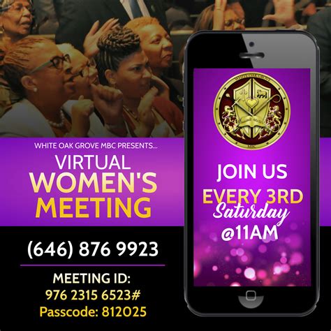 Virtual Women’s Meeting – White Oak Grove