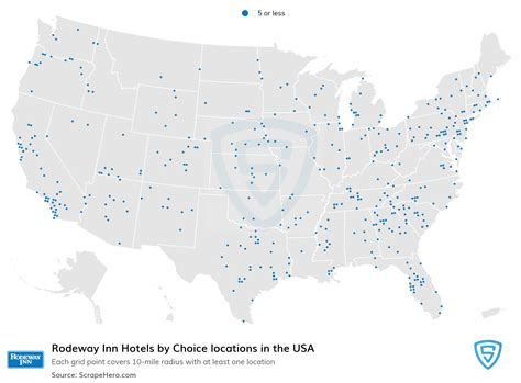 List of all Rodeway Inn Hotels locations in USA - ScrapeHero Data Store