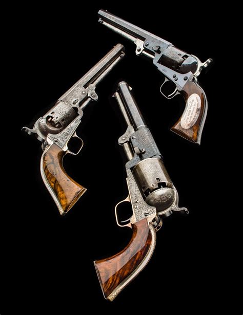 Hunting Rifles: A Trio Of Rare Colt Revolvers. #rifle #riflepaperco #riflessioni #riflescope # ...