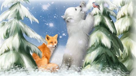Christmas Fox Wallpapers - Top Free Christmas Fox Backgrounds - WallpaperAccess