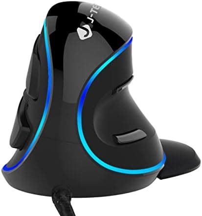 Amazon.com: J-Tech Digital Scroll Endurance Mouse Ergonomic Vertical USB Mouse with Adjustable ...