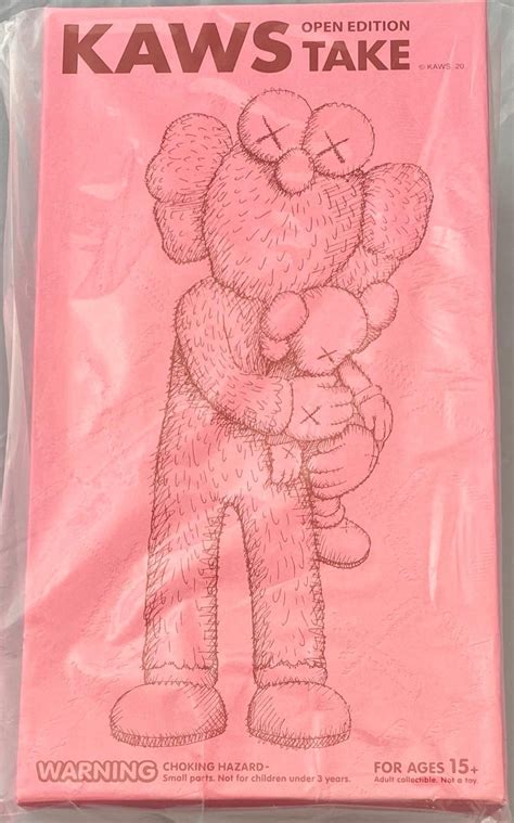 KAWS - KAWS TAKE Pink (pink KAWS Take companion) For Sale at 1stDibs