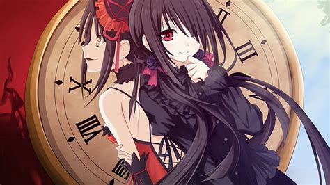 HD wallpaper: Date A Live, Tokisaki Kurumi, black hair, anime, anime ...