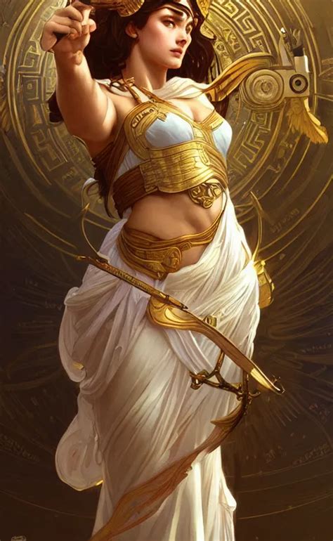 the goddess athena, greek mythology, intricate, upper | Stable Diffusion