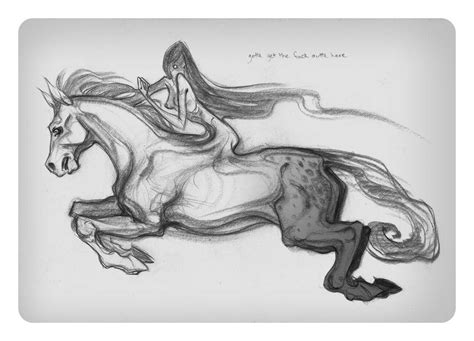 Pin by Tom on Horror Art Inspiration | Sketches, Horse sketch, Painting demo