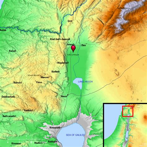 Bible Map: Valley of Mizpeh