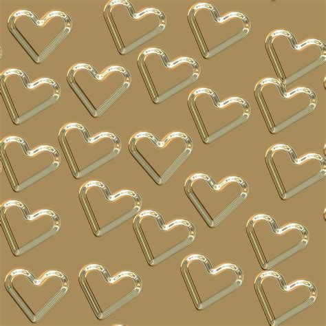 Hearts Of Gold Seamless Free Stock Photo - Public Domain Pictures