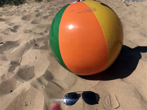 Beach ball and sunglasses stock photo image | This free to u… | Flickr