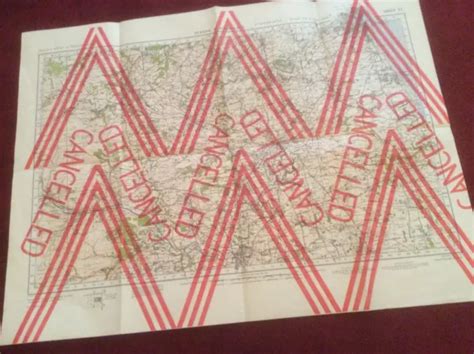 WW2 1940 BATTLE of Britain Map, Northwich & Macclesfield, Rare ...