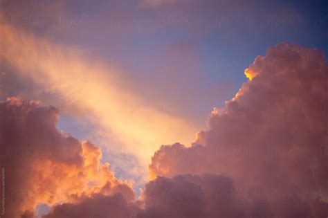 "Colorful Sunset Clouds" by Stocksy Contributor "Tytia Habing" - Stocksy