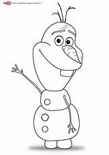 Printable Olaf Coloring Pages sketch template