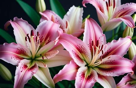 Premium Photo | Lily lilium is a genus of plants in the liliaceae perennial herbs equipped with ...
