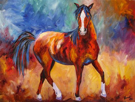 Abstract Horse Paintings - Painting Photos