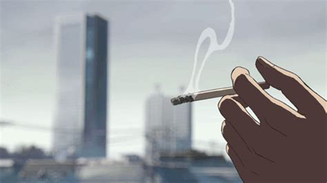 Anime smoke smoking GIF on GIFER - by Fethis